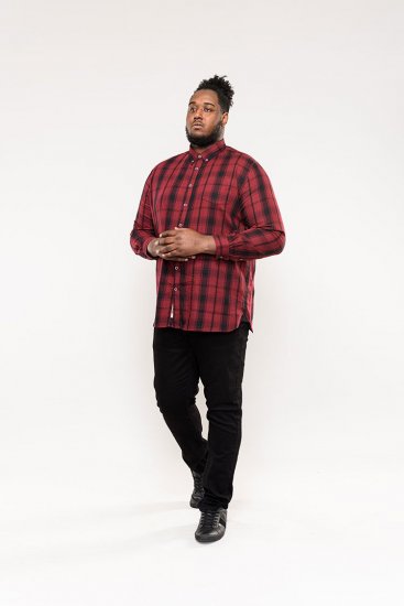 D555 Benalla Check Long Sleeve Button Down Shirt - Koszule - Koszule 2XL-10XL