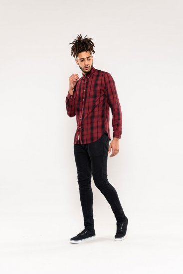 D555 Benalla Check Long Sleeve Button Down Shirt - Koszule - Koszule 2XL-10XL