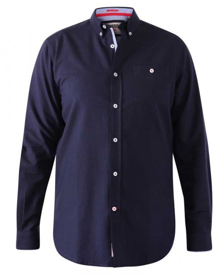D555 Colchester LS shirt Navy - Koszule - Koszule 2XL-10XL