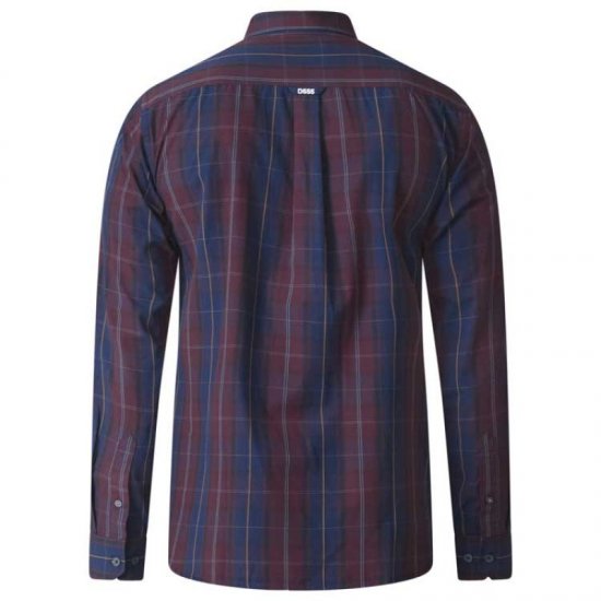 D555 Grady Long Sleeve Check Shirt - Koszule - Koszule 2XL-10XL