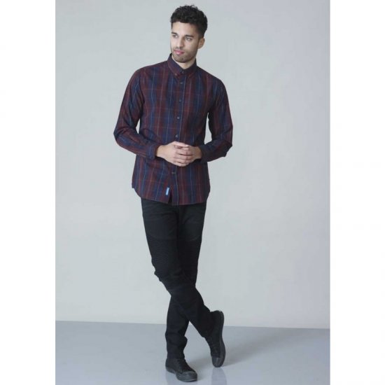 D555 Grady Long Sleeve Check Shirt - Koszule - Koszule 2XL-10XL