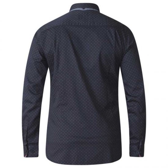 D555 Jahine Long Sleeve Printed Shirt Black - Koszule - Koszule 2XL-10XL