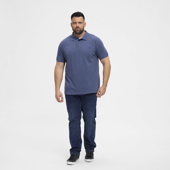 North Latitude Polo Blue Melange - Koszulki polo - Koszulki Polo 2XL-8XL