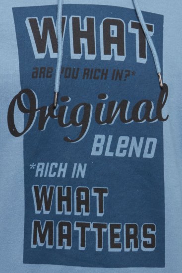 Blend Hoodie 4285 Copen Blue - Bluzy & bluzy z kapturem - Bluzy & Bluzy z kapturem 2XL-12XL