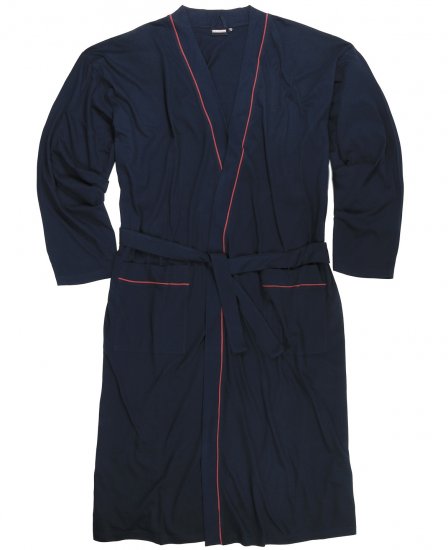 Adamo Boris House Coat Navy - Bielizna & stroje kąpielowe - Bielizna & Stroje kąpielowe 2XL-8XL