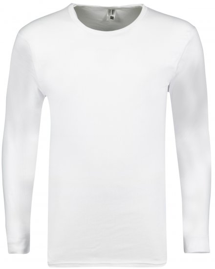 Adamo Royal Fine Ribbed Long sleeve Under-T-shirt White - Bielizna & stroje kąpielowe - Bielizna & Stroje kąpielowe 2XL-8XL
