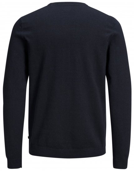 Jack & Jones Crew neck Knitted Sweater Navy - Bluzy & bluzy z kapturem - Bluzy & Bluzy z kapturem 2XL-12XL
