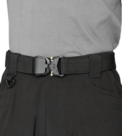 D555 Dale Tactical Stretch Webbing Belt with Heavy Duty Quick Release Buckle Black - Paski - Paski Duże Rozmiary - W40-W70/2XL-8XL