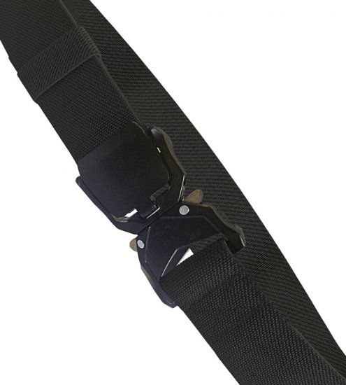 D555 Dale Tactical Stretch Webbing Belt with Heavy Duty Quick Release Buckle Black - Paski - Paski Duże Rozmiary - W40-W70/2XL-8XL