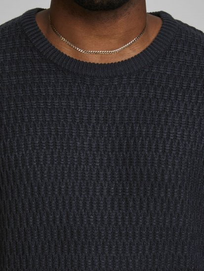 Jack & Jones JCOBRANDON Knit Black - Bluzy & bluzy z kapturem - Bluzy & Bluzy z kapturem 2XL-12XL