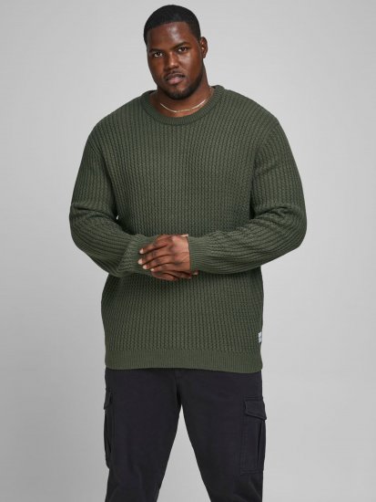 Jack & Jones JCOBRANDON Knit Forest - Bluzy & bluzy z kapturem - Bluzy & Bluzy z kapturem 2XL-12XL