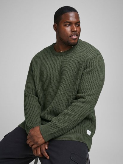 Jack & Jones JCOBRANDON Knit Forest - Bluzy & bluzy z kapturem - Bluzy & Bluzy z kapturem 2XL-12XL
