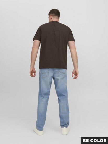 Jack & Jones STAR T-shirt Brown - Koszulki - T-shirty meskie Duże Rozmiary - 2XL-14XL