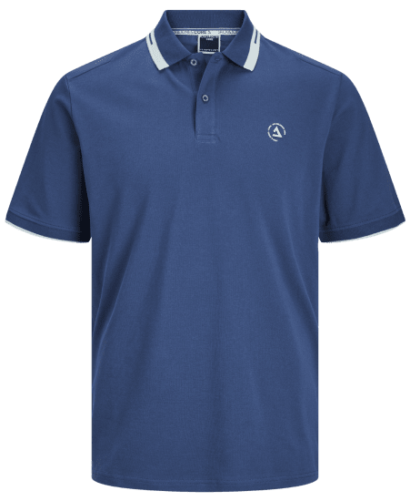 Jack & Jones JCOHASS LOGO Polo Ensign Blue - Koszulki polo - Koszulki Polo 2XL-8XL