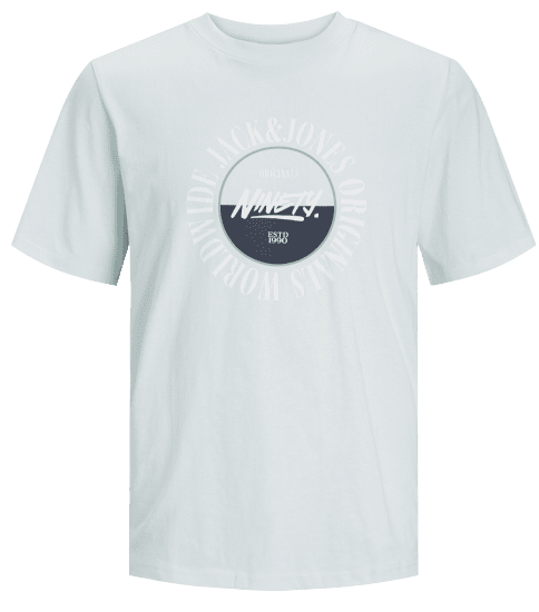 Jack & Jones JORCOBIN T-Shirt Skylight - Koszulki - T-shirty meskie Duże Rozmiary - 2XL-14XL