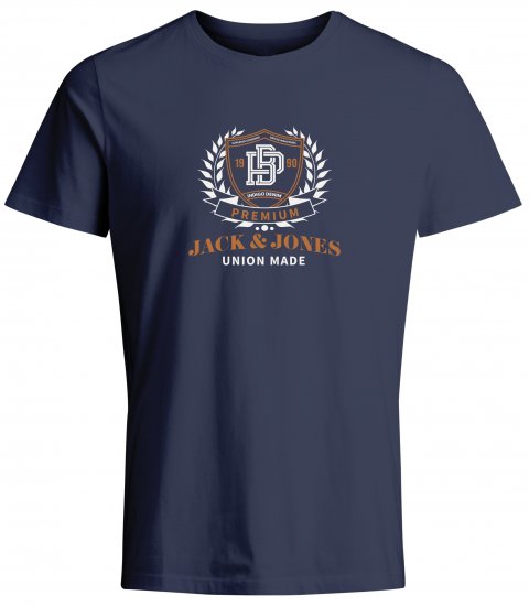 Jack & Jones JPRBLUCAMERON T-Shirt Captains Blue - Koszulki - T-shirty meskie Duże Rozmiary - 2XL-14XL
