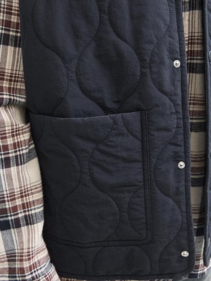Jack & Jones Hero Liner Quilted Gilet Vest Black - Kamizelki - Kamizelki w dużych rozmiarach