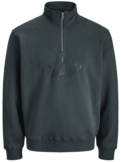 Jack & Jones Bleecker Branding High Neck Sweatshirt Forest River - Bluzy & bluzy z kapturem - Bluzy & Bluzy z kapturem 2XL-12XL