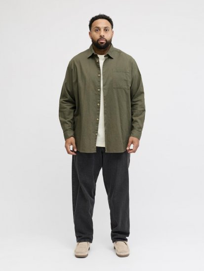 Jack & Jones Tristan Overshirt khaki - Koszule - Koszule 2XL-10XL