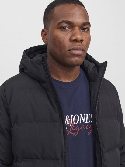 Jack & Jones Sage Kurtka pikowana Czarny - Kurtki Męskie Duże Rozmiary - Kurtki Duże rozmiary 2XL-8XL