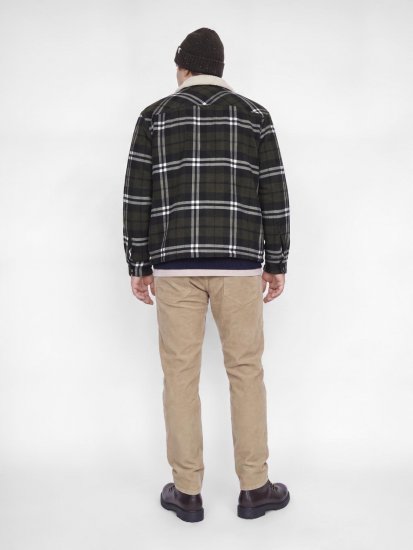 Jack & Jones Zac Teddy Koszula wierzchnia Zielony - Kurtki Męskie Duże Rozmiary - Kurtki Duże rozmiary 2XL-8XL