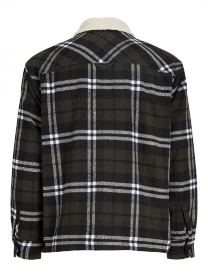 Jack & Jones Zac Teddy Koszula wierzchnia Zielony - Kurtki Męskie Duże Rozmiary - Kurtki Duże rozmiary 2XL-8XL