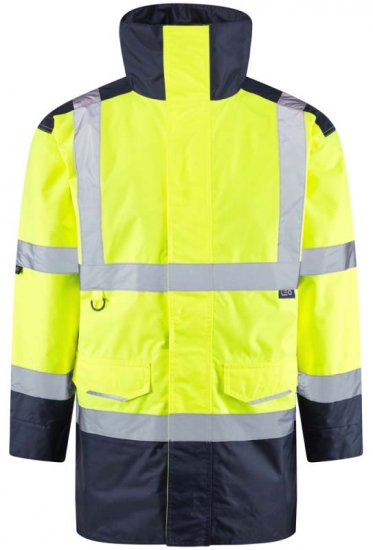 Leo Tawstock Warm Quilted Anorak Hi-Vis Yellow/Navy - Odzież robocza - Odzież robocza 3XL-6XL