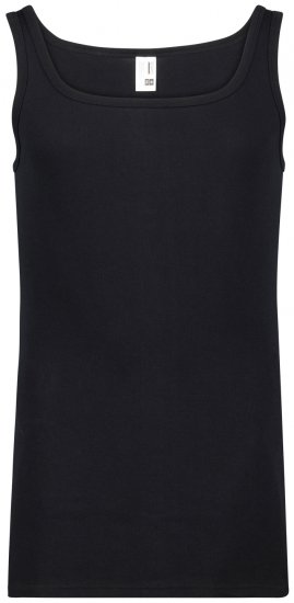 Adamo Royal Fine Ribbed Undershirt Black - Bielizna & stroje kąpielowe - Bielizna & Stroje kąpielowe 2XL-8XL
