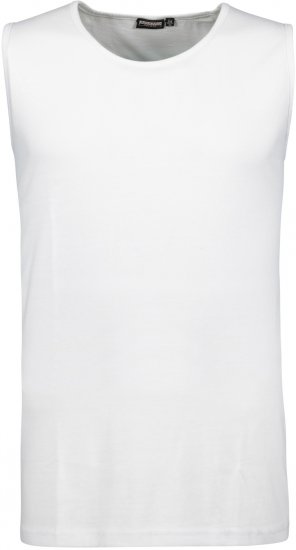 Adamo Rod Comfort Fit Tank Top White - Koszulki - T-shirty meskie Duże Rozmiary - 2XL-14XL