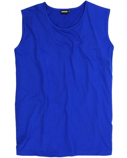 Adamo Rod Comfort Fit Tank Top Royal Blue - Koszulki - T-shirty meskie Duże Rozmiary - 2XL-14XL