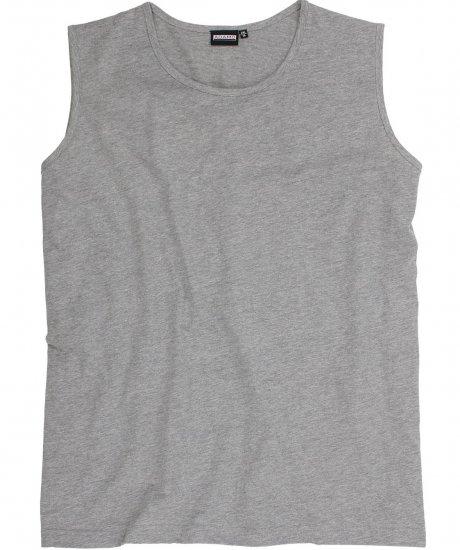 Adamo Rod Comfort Fit Tank Top Grey - Koszulki - T-shirty meskie Duże Rozmiary - 2XL-14XL