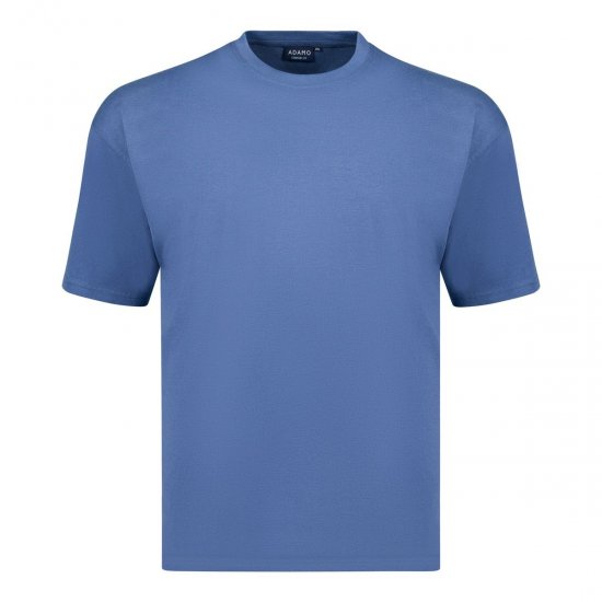 Adamo 129420 Koszulka 2-pak Denimowy niebieski - Koszulki - T-shirty meskie Duże Rozmiary - 2XL-14XL
