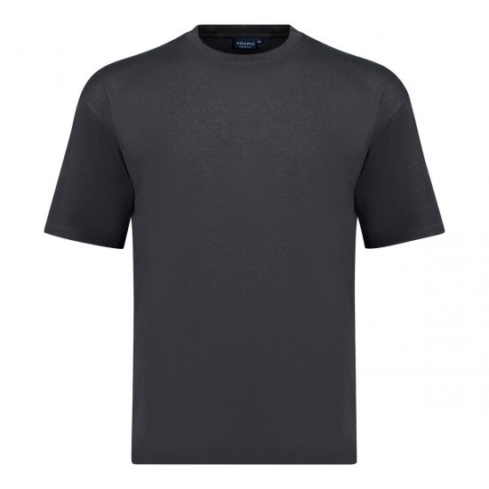 Adamo 129420 Koszulka 2-pak Ciemnoszary melanż - Koszulki - T-shirty meskie Duże Rozmiary - 2XL-14XL