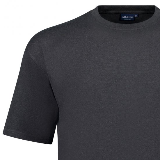 Adamo 129420 Koszulka 2-pak Ciemnoszary melanż - Koszulki - T-shirty meskie Duże Rozmiary - 2XL-14XL