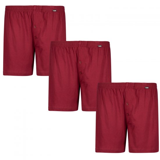 Adamo James Boxershorts 3-pack Burgundy - Bielizna & stroje kąpielowe - Bielizna & Stroje kąpielowe 2XL-8XL
