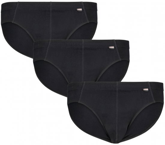 Adamo Ian Briefs 3-pack Black - Bielizna & stroje kąpielowe - Bielizna & Stroje kąpielowe 2XL-8XL