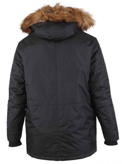 D555 Lovett Parka Black - Kurtki Męskie Duże Rozmiary - Kurtki Duże rozmiary 2XL-8XL
