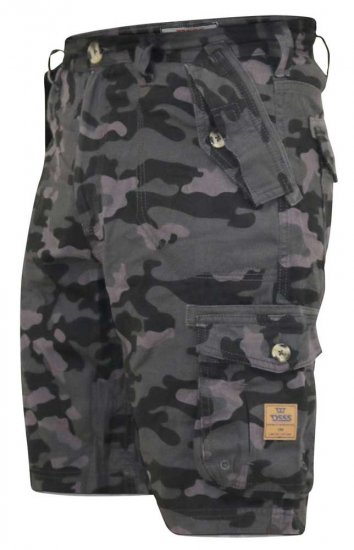 D555 ZAVIER Camo Cotton Cargo Shorts - Szorty - Szorty W40-W60