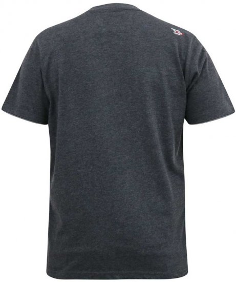 D555 ALFRED 2-Pack Brand Carrier Printed Crew Neck T-Shirts - Koszulki - T-shirty meskie Duże Rozmiary - 2XL-14XL