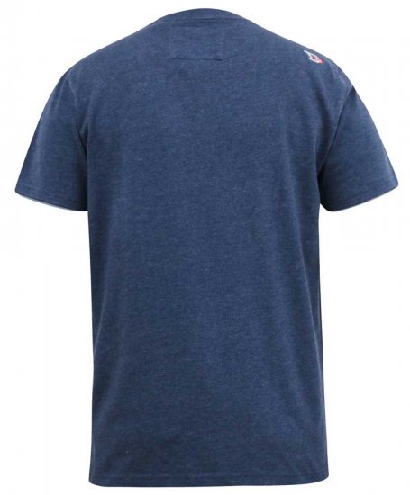 D555 ALFRED 2-Pack Brand Carrier Printed Crew Neck T-Shirts - Koszulki - T-shirty meskie Duże Rozmiary - 2XL-14XL