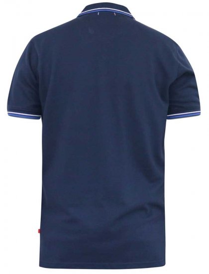 D555 SALFORD 1 Pique Polo Navy - Koszulki polo - Koszulki Polo 2XL-8XL