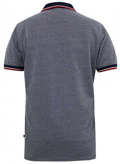 D555 KEMSTON Birds Eye Pique Polo Navy/White - Koszulki polo - Koszulki Polo 2XL-8XL