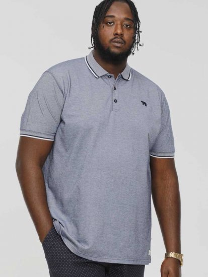 D555 GIBRALTAR Pique Polo Blue - Koszulki polo - Koszulki Polo 2XL-8XL