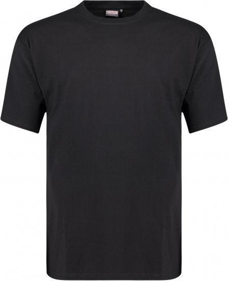 Adamo Bud Regular fit Heavy weight T-shirt Black - Koszulki - T-shirty meskie Duże Rozmiary - 2XL-14XL