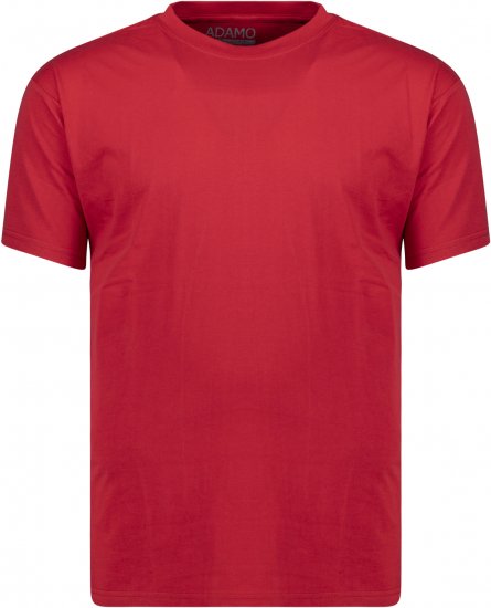 Adamo Kevin Regular fit T-shirt Red - Koszulki - T-shirty meskie Duże Rozmiary - 2XL-14XL