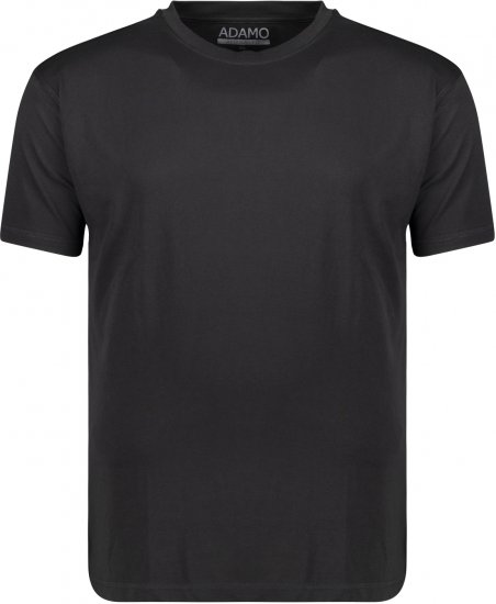 Adamo Kevin Regular fit T-shirt Black - Koszulki - T-shirty meskie Duże Rozmiary - 2XL-14XL