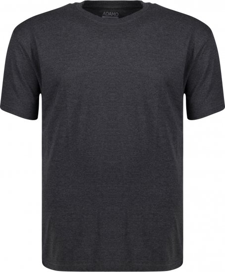 Adamo Kevin Regular fit T-shirt Charcoal - Koszulki - T-shirty meskie Duże Rozmiary - 2XL-14XL