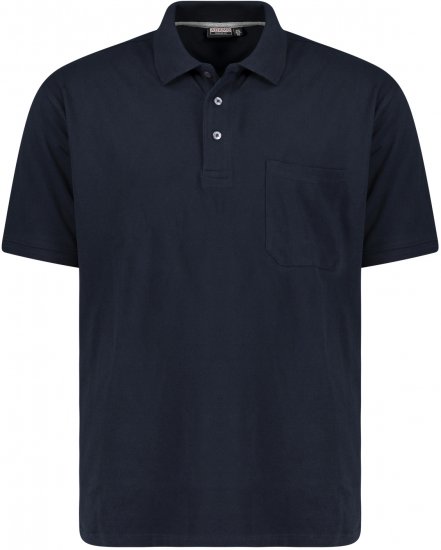 Adamo Klaas Regular fit Polo Shirt with Pocket Navy - Koszulki polo - Koszulki Polo 2XL-8XL