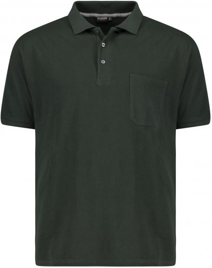 Adamo Klaas Regular fit Polo Shirt with Pocket Pine Green - Koszulki polo - Koszulki Polo 2XL-8XL