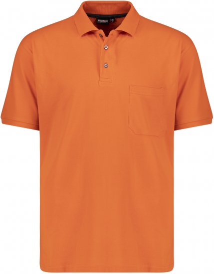 Adamo Klaas Regular fit Polo Shirt with Pocket Orange - Koszulki polo - Koszulki Polo 2XL-8XL